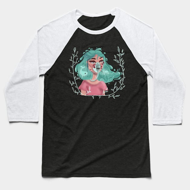 Save the ocean Baseball T-Shirt by liizArt
